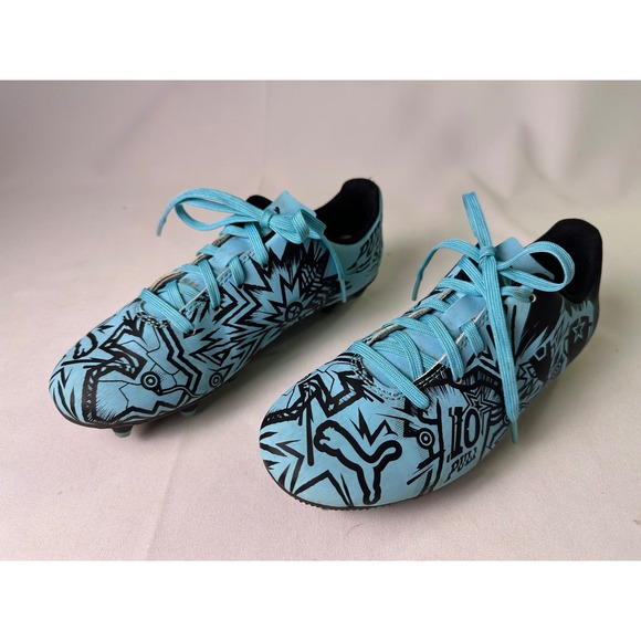 Puma Tacto II CP FG AG Soccer Cleats Blue Black Christian Pulisic Kids Size 3 - Picture 12 of 16